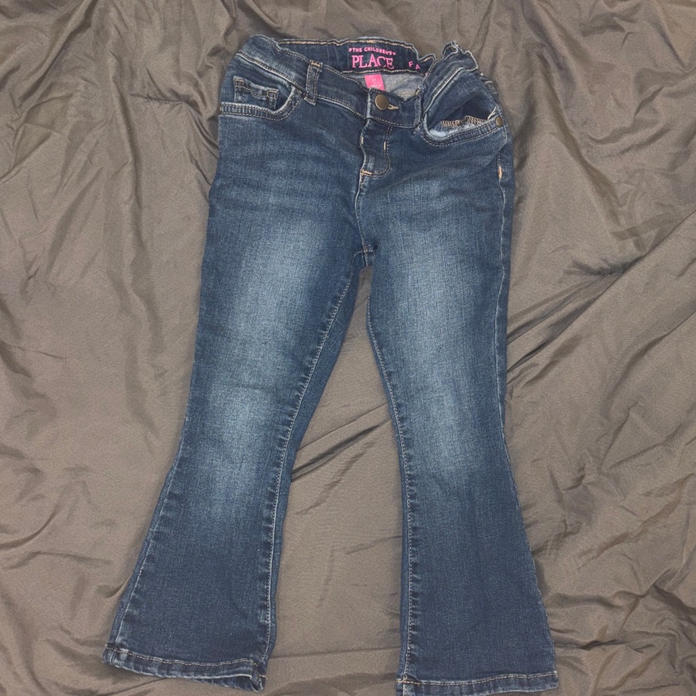 The Children's Place Girls' Medium Wash Flare Jeans